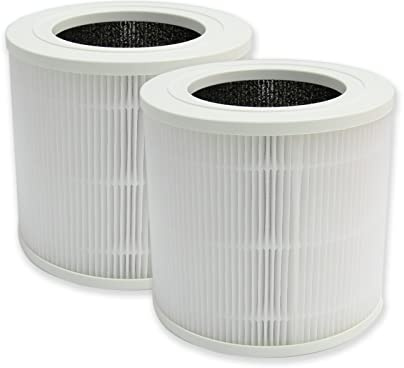 PUREBURG Replacement Filter Compatible with Proscenic A8 Air Purifier, 2-Pack H13 HEPA 4-Stage Filtration Activated Carbon Air Clean Dust - Fits A8 SE Only