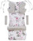 Medi Partners Universal Sitzauflage Kinderwagen & Buggys Sitzeinglage Kinderwagendecke 5tgl Gurtpolster + Spielbogen Kinderwagenset MINKY Baumwolle (Traumfänger und Blument mit grauen Minky)