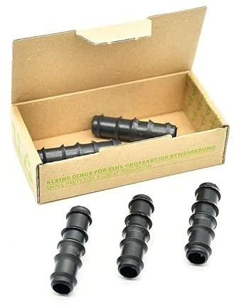 Plug&Rain Verbinder gerade/Kupplung für PE-Rohr 1/2 (13mm ID) 5er Sparpack