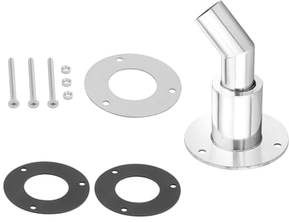 DROMEDARY Durch Rumpf Auspuff Hautanpassung Diesel Heizung Thru Rumpf Auspuffhaut Edelstahl 316 Luft-Dieselheizungs Auspuffrohr Schiffsauspuff Rohrauspuff für Boot LKW Webasto，Gebogen 24mm