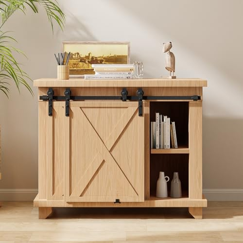 BONIKLUBA 167.7cm Mini Binario per Porta Scorrevole Kit Porta Scorrevole per Bypass Doppia Porte (senza ante dell'armadio)