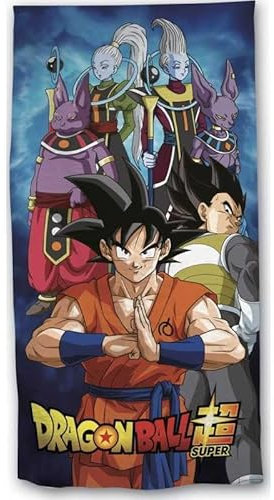 Strandtuch Dragon Ball oder Badetuch, Dragon Ball, 70 x 140 cm, aus Baumwolle (Badetuch Dragon Ball)