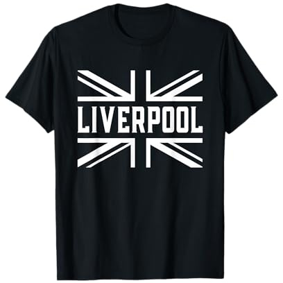 Liverpool T-Shirt, Schwarz, S, Kurzarm, Unisex, Klassisch, Fußball-Fans, Liverpool-Fans