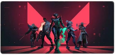 AVIMYA Valorant Gaming Mouse Pad,900X400X3mm Large Computer Mouse Mat,XXL Mousepads Office Desktop Keyboard Mousepad Non-slip Rubber Base Stitched Edge Deskpad