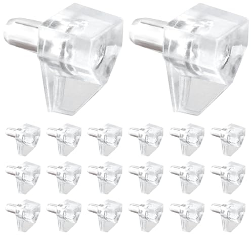 20 Pcs 5 mm Shelf Support Pegs, Support Cabinet Shelf Pins, for Furniture, Shelving Supplies, Wine Cabinets, Display Cabinets