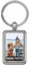 PhotoFancy® - Schlüsselanhänger mit Foto bedrucken lassen - Chrom-Anhänger mit eigenem Bild personalisieren (Schlüsselanhänger Eckig)