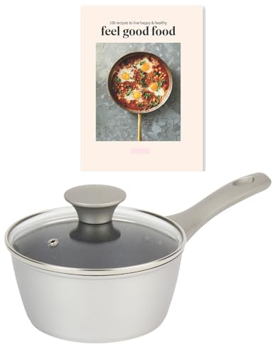 Kitchen Utensil 20 cm Non-Stick Induction Saucepan and Cookbook