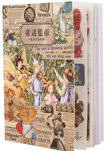 MAIGO Vintage Stickers - Retro Travel Scrapbooking Supplies for Scrapbook, Card Making, Booktok, Laptop Deco