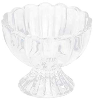 ASDMINWIOC Taza de Postre, catadores, bagatela de Cristal con Forma de Loto, ensaladera, Mini tazón de bagatela, Taza para Batidos, Taza para Helado para Tienda, Cocina casera