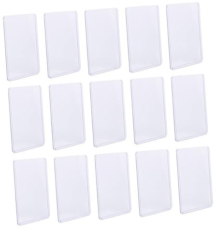 Vaguelly 30St Spielkartenhülle card sleeves karten sleeves karten etui kartenset karteikarten halter Spielkartenabdeckung Spielkartenhalter Behälter für Spielkarten fester Kartenhalter PVC