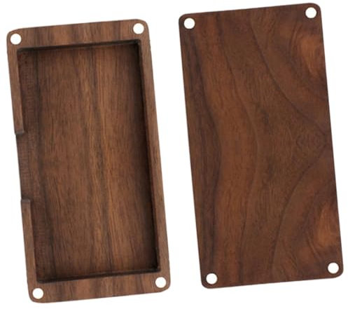 GALPADA Holz-kartenetui Für Herren Moderne Visitenkartenbox Metallschnalle Kompakte Größe Stilvoll