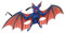 BCOATH 1 Stk Fledermaus Brille Fledermausförmige Maske Party-kostümmaske Abschlussball Requisiten Halloween-party-maske Halloween-maske Partykostüm-auge Rot Pu-schaum Und Vliesstoff
