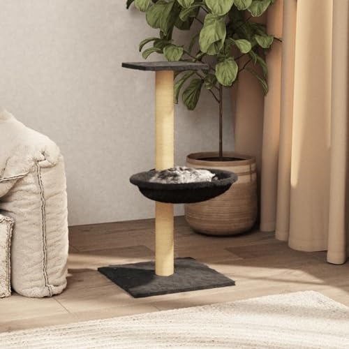ShGaxin Kratzbaum mit Sisal-Kratzsäule Dunkelgrau 74 cm, Katzenkratzbaum, Katzenmöbel, Kratztonne Für Katzen, Aktivitätskratzbäume, Katzen Zubehör