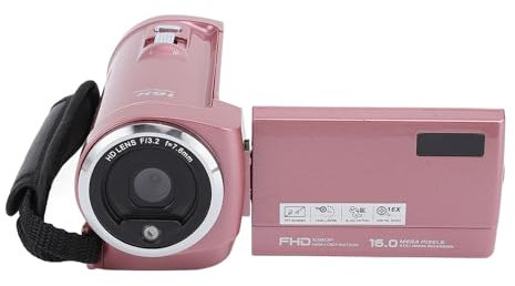 CCYLEZ Caméscope Vidéo, Appareil Photo Numérique 2K 48 MP, Zoom 16X, Enregistreur Vidéo en Boucle, Photographie, Webcam, Enregistrement à Long Terme pour la Croissance, Les Voyages, Les