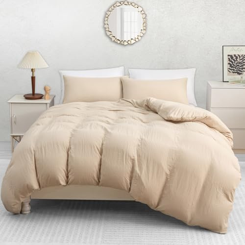 Pamposh Single Duvet Cover Sets - Prewashed Cotton-Like Polyester Bedding Sets for Added Softness & Comfort - Lightweight Premium Quilt Cover for All Seasons With Zipper Closure