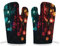 Bright Colored Lights Oven Mitts 1 Pair Heat Resistant Non Slip Oven Gloves Comfortable Cotton Lining Kitchen Gloves for Women Men Cooking Baking Barbecue Machine Washable