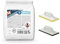 1A Kristallfuge 2.0 5kg + 2x Sanitär Silikon 310ml – perfekte Fugenabdichtung für Küche und Bad - Kristallfuge für robuste Fugen, Sanitär Silikon für wasserdichte, elastische Versiegelung, weiß
