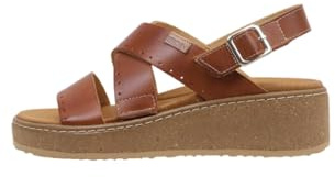 Pikolinos Keilsandalen in Leder ALZIRA für Frauen Farbe Brandy