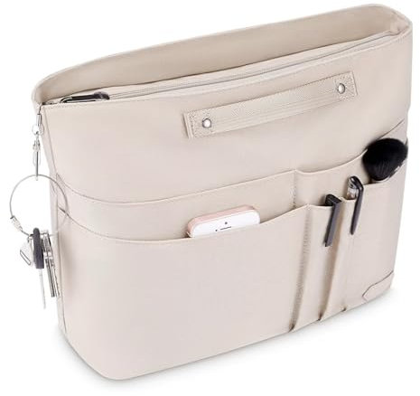 Alleshelfer Organizer FüR Longchamp Taschen,Taschen Organizer Beige,Polene Cyme Organizer,Handtaschen Organizer Mit Mehreren Taschen,Taschen Organizer Shopper Groß,Damen Taschenorganizer