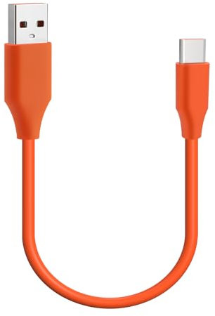 Geekria Cable de carga corto USB-C para auriculares Beats Powerbeats Pro 2, AirPods 4/3, AirPods Pro 2, Studio Pro, Solo 4, carga rápida, duradero (30 cm, 1 unidad)