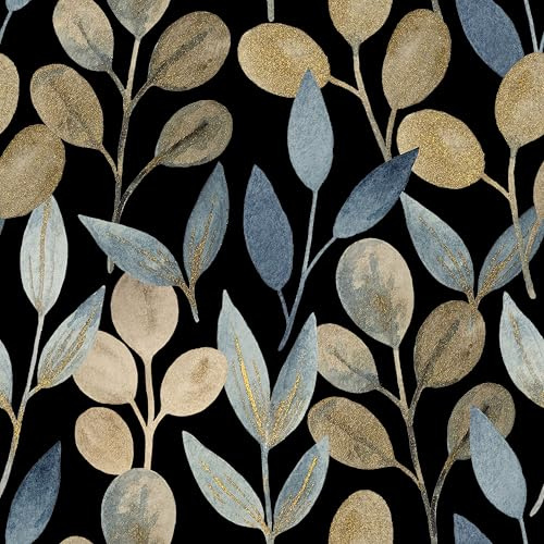 myforHD Selbstklebend Tapete Wandpapier Blume Blatt Selbstklebende Folie 44cmX300cm Dekorfolie Möbelfolie Klebefolie PVC Vinyl Wandaufkleber