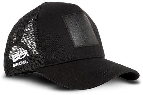 EG BROS Trucker Cap Herren – Mit austauschbarem Logo für individuellen Style – Personalisierbare Mesh-Cap für Männer, Damen & Kinder – Atmungsaktiv, größenverstellbar & perfekt für Sommer & Streetwear