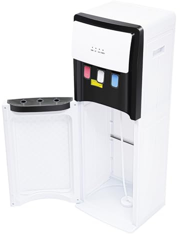 Dispensador de agua de carga inferior, dispensador de agua de pie frío y caliente, doble función, dispensador de agua caliente eléctrico, para el hogar, oficina, cocina, salón, 31 x 29,5 x 92,5 cm