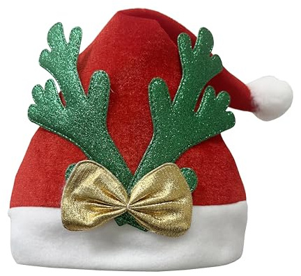 ANNCHILIO Weihnachtsmütze, Nikolausmütze mit Plüsch Rand – Rote Santa Mütze, Christmas Hat, Weihnachtsmützen für Herren & Damen, Dicker Fellrand, Warme Weihnachtsmannmütze für Weihnachtsfeier