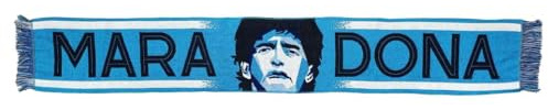 Perseo Trade srl Maradona Schal Maradona Sc Jacq 01 Diego El pibe de Oro Offiziell (02, Hellblau)