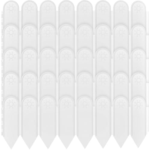 Homoyoyo 5 Stück Kunststoff Gartendeko Zaun 15cm Hoch 2m Lang Rasenkanten Gartenbeet Einfassung Outdoor Tragbar Wiederverwendbar Schutznetz Vogel und Kaninchenschutz