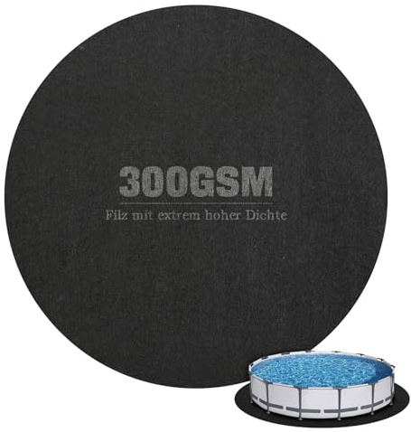 YedZen 13ft Round Pool Liners, Foldable Hot Tub Floor Pad