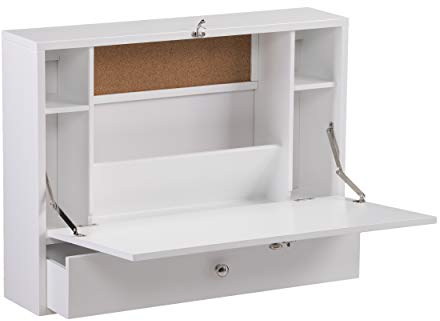 SEI Furniture Willingham Wandhalterung, zusammenklappbar, Weiß
