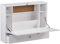 SEI Furniture Willingham Wall Mount Folding Desk Nicht zutreffend, Holz, Weiß