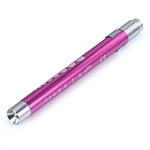 Linterna LED, médico primeros auxilios LED Bolígrafo luz linterna Doctor Enfermera EMT emergencia, rosa