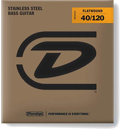 Dunlop DBFS40120 cordes basse Filets plats long scale 5 cordes 40-120