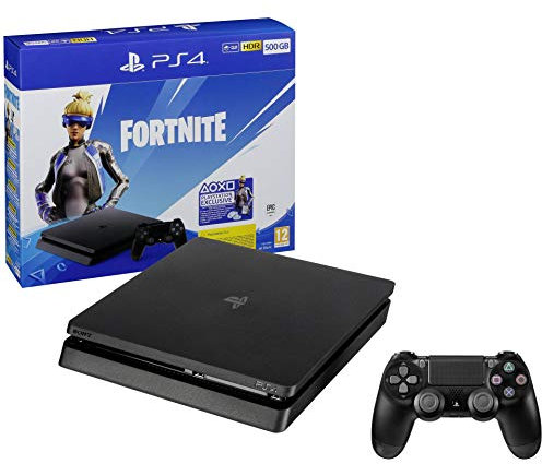 Ps4 Console 500Gb F Chassis Slim Black + Fortnite Vch (2019) - Playstation 4