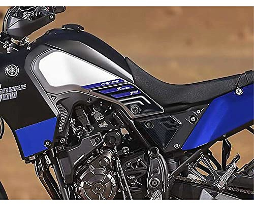LABELBIKE Pegatinas 3D Moto Compatible con Yamaha | Kit protección resina Keep 700, antiarañazos, decorativo, azul