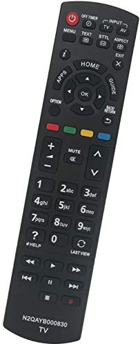 ALLIMITY N2QAYB 000830 Remote Control Replace for Panasonic Viera LCD TV TX-32AS500B TX-32AS520Y TX-32AST606 TX-39AS600E TX-39ASW604 TX-42AS600Y TX-42ASW654 TX-50AS520E TX-50ASW504