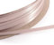 Vaessen Creative Satinband 3mmx100m Beige, Schleifenband, Dekoband, Bänder zum Basteln, Stoffbänder für Hochzeit, Taufe Und Geburtstagsgeschenke, Braun