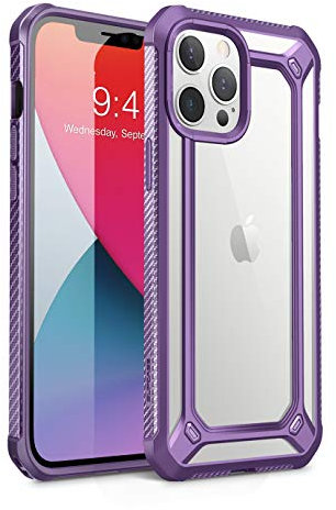 SUPCASE Unicorn Beetle EXO Series Case for iPhone 12 Pro Max (2020 Release) 6.7 Inch, Premium Hybrid Protective Clear Bumper Case (Purple)
