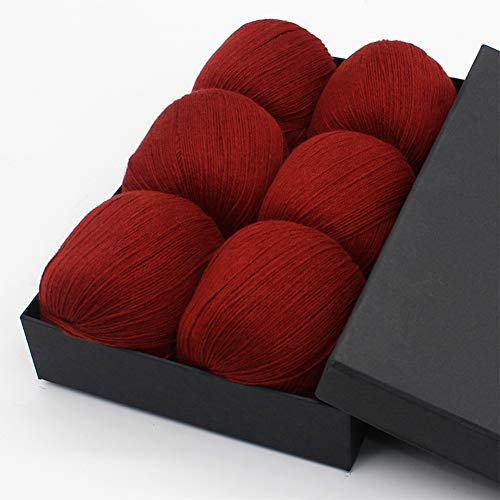 XXSC-ZC 300G Cashmere Garn Wolle-Kugel für das Stricken und Häkeln, Pullover Schal Ha Handschuh, weich und warm, mit Rod Needles,10