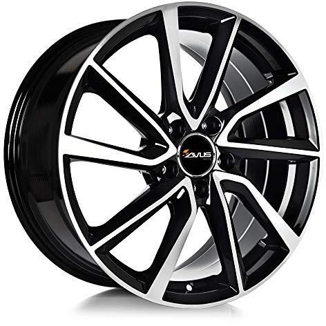 Avus Racing AC-518 black polished 8x18 ET35 - LK5/112 ML66.6 Felge Alu