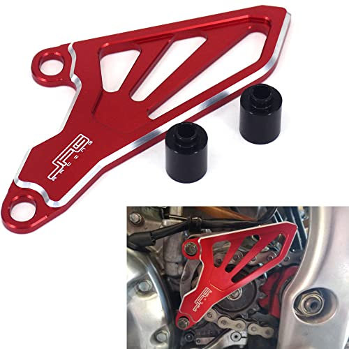 Motorrad-Vorderrad-Kettenschutz CNC für CR250R 02-07 CRF250R 04-09 CRF250X 04-17 CRF450R 08 – Rot