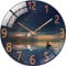 SWECOMZE Glasuhr - 30cm - Leise Wanduhr Wandkunst Bild Gehärtetem Glas für Wohnzimmer, Küche, Büro und Schlafzimmer (Style D)