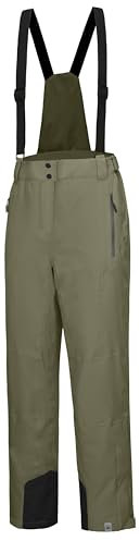Mapamyumco Damen Snow Ski Latzhose Bergsteigerhose Wasserdicht Winddicht Isolierte Skihose Abnehmbar Dunkelgrün L