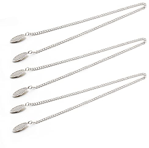 TIANLIN 3 Stück Serviettenkette, 55 cm Metall Serviette Klamme, Serviettenhalter für Hals, für Serviettenhalter Eleganter Lätzchen Serviettenhalter Halskette Abendessen Zubehör