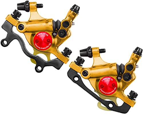 LYYCX Hydraulische Scheibenbremse für Mountainbikes, Bremssattel vorne und hinten, Aluminiumlegierung, hydraulische Scheibenbremsen, geeignet für XC, MTB, Elektrofahrräder, Klappfahrräder