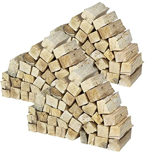 Brennholz Kaminholz Kiefer Holz 90 kg Für Ofen und Kamin Kaminofen Feuerschale Grill Feuerholz Holzscheite Wood 25 cm kammergetrocknet flameup