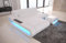 Sofa Concept L Form kurz in Leder - mit LED Beleuchtung, ergonomische Rückenlehnen, Recamiere/Lederfarben wählbar/Ausrichtung Ottomane wählbar (Ottomane Links, White)