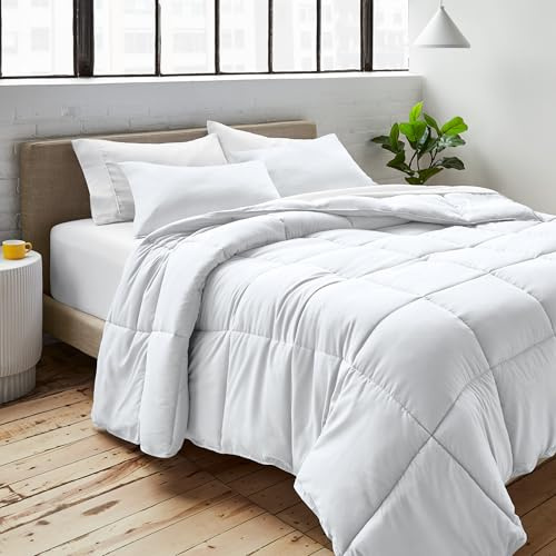 Bare Home Duvet Insert Super King Size - Premium 1800 Ultra-Soft Duvet Insert - 6.4 TOG - All Season Warmth Quilt - Comforter Set with 2 Pillowcases (Super King, White)